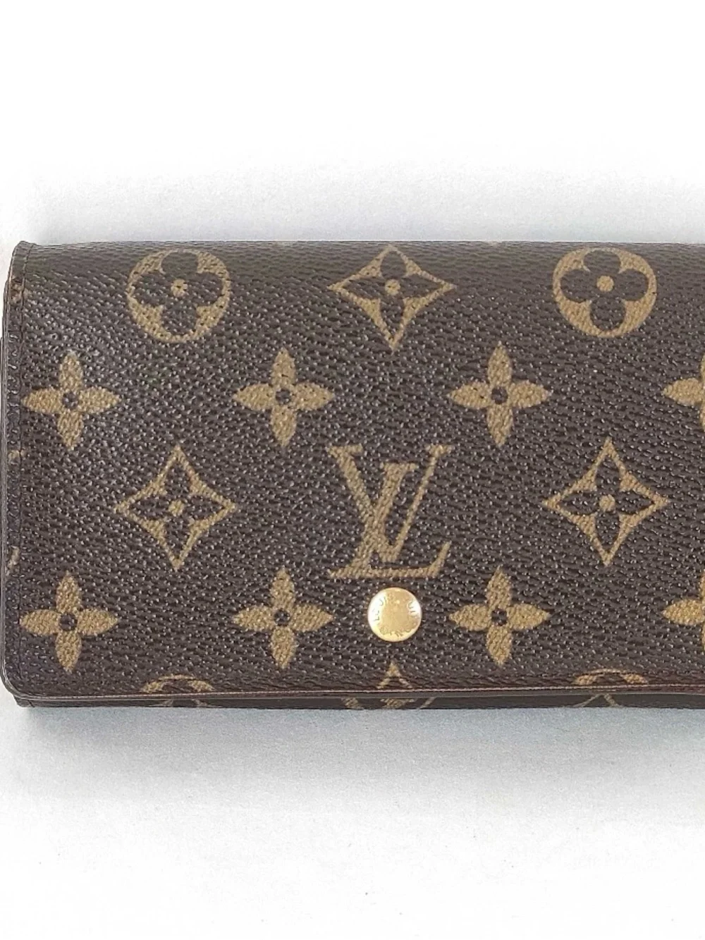 Louis Vuitton Monogram Canvas Tressor Wallet in Brown and Gold